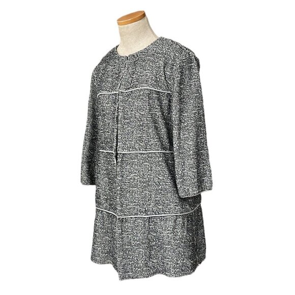 Cabi #5299 The Times Jacket Panel Coat 3/4 Sleeves Gray Asphalt Size Small S - Picture 3 of 17